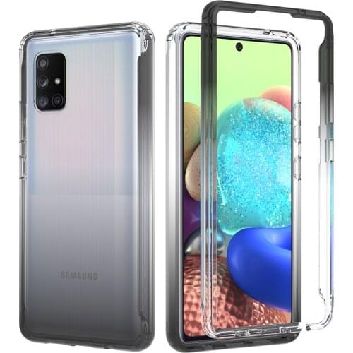 Clear Shockproof Case for Samsung Galaxy A71 5G SM-A716B Back Phone Cover HD Transparent Protective Bumper Skin PC + TPU Capas