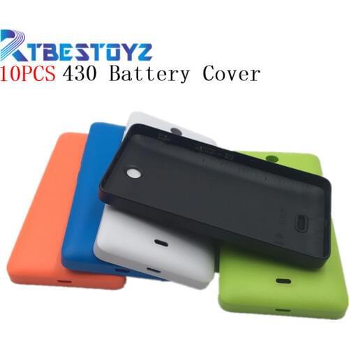 RTBESTOYZ 10PCS/Lot Housing Door Battery Case Cover For Nokia Lumia 430 Housing Battery Case