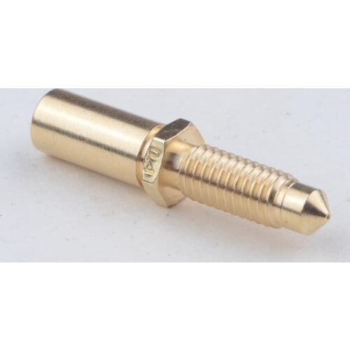 3D printer Integrated Nozzle For E3D V6 Remote M7 Thread Extruder Hotend 0.2 0.4 0.8mm Bore 4.1mm Copper Brass Extruder nozzle