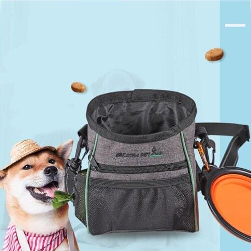 Dog Trainings Bag Pet Dog Snack Bag Large Detachable Large Capacity Puppy Reward Bag Dog Training Supplies Waist Bag Durable