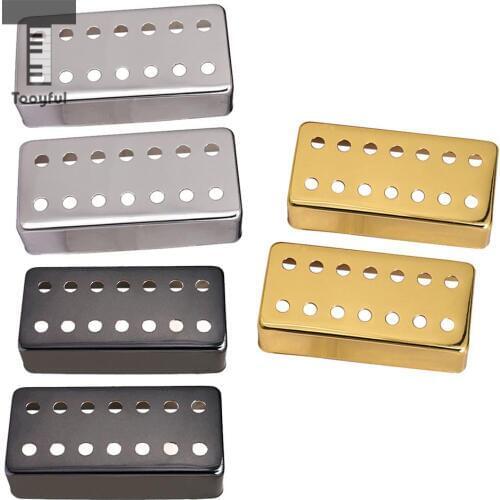 Tooyful 2 Pieces 14 Holes Humbucker Pickup Replacement Covers Shell for 7 String Electric Guitar Parts