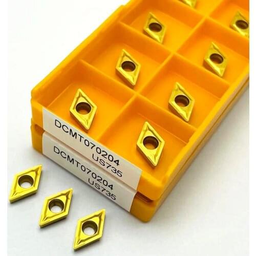 Carbide DCMT070204 US735 Carbide Insert Cylindrical Turning Tool Milling Machine CNC Tool DCMT 070204 Boring Tool