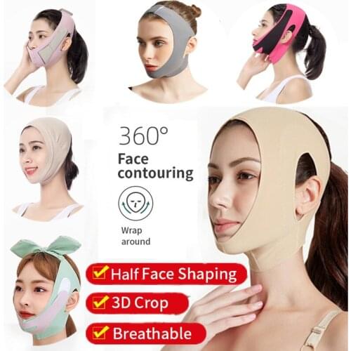 Facial V Shaper Face Slimming Bandage Relaxation Lift Up Belt Shape Lift Reduce Double Chin Thining Band Massage Best Sale
