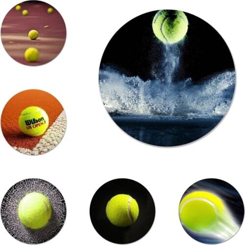 58mm Tennis ball Sport Icons Pins Badge Decoration Brooches Metal Badges For Backpack Decoration