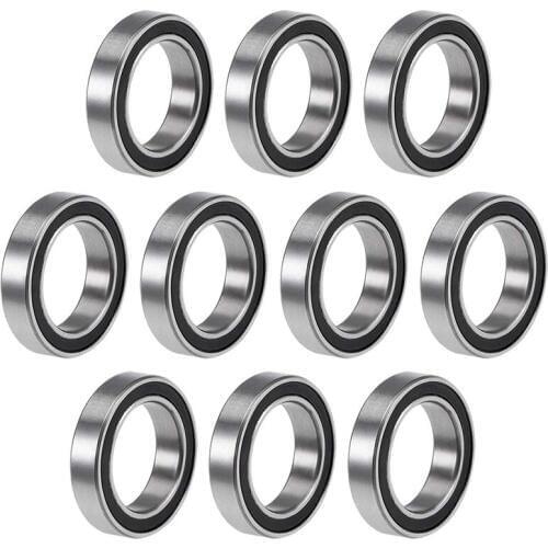 10PCS 6701-2RS 12X18X4 mm Miniature Double Rubber Sealed Deep Groove Ball Bearings