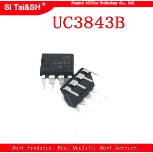 10PCS UC3843BN UC38438N UC3843B DIP-8 New current mode PWM modulation controller