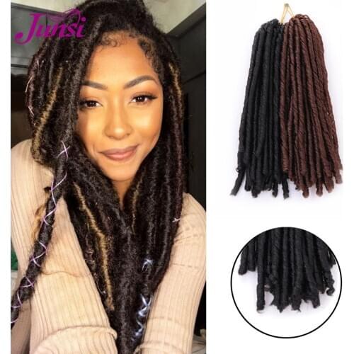 JUNE 14 inches / pack Loks Curly Crochet Braids Hair Synthetic Braiding Hair Extension for Women Hairstyles