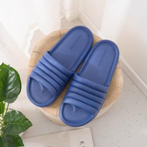 2021 Men Summer Home Slippers Simple Shoes Non-Slip Bathroom Slides Flip Flops Couples Indoor Male Platform Slippers house shoes