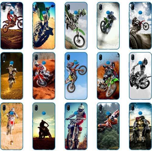 49DD Motocross moto cross dirtbikes Soft Silicone Cover for Huawei P9 P10 P20 P30 Lite mate 10 20 PRO lite p smart 2019 case