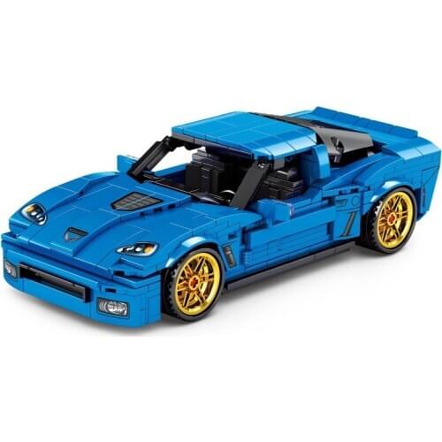 668Pcs City Science and Technic Series Educational Building Blocks DIY Toys For Kids Boys 6+ SY8306 Pull Back Racing Car Model