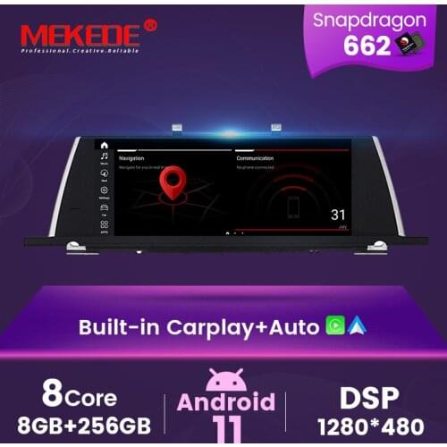 8G+256G 1920*720 Android 11 all in one Car Multimedia Player Navigation Connected Systems For 5 Series F07 GT 2009-2016 CIC NBT