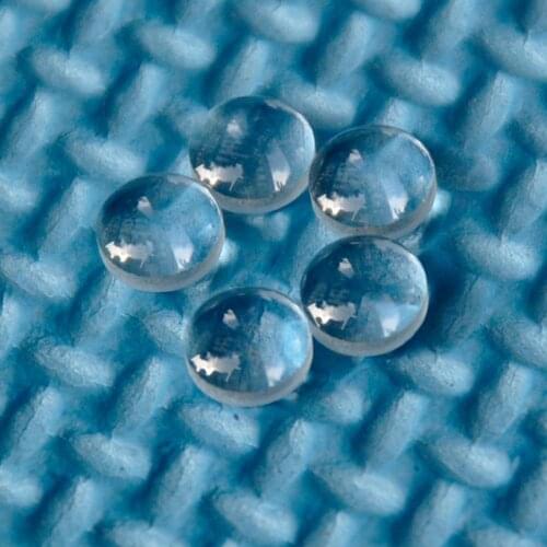 5pcs 6.0mm Aspherical Glass Focus Lens 11mm Focal Length for 200nm-1100nm Lasers