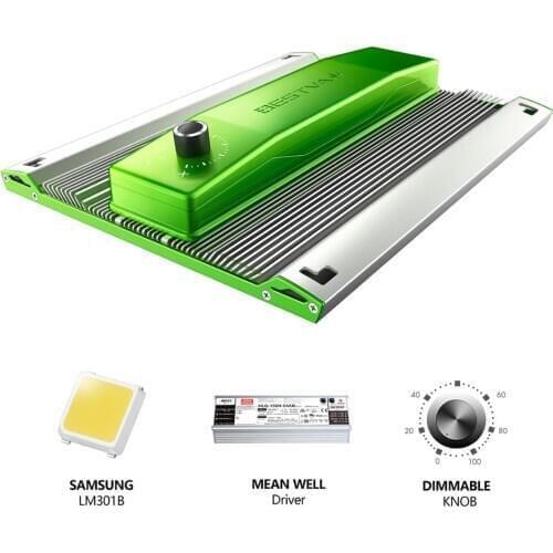 BESTVA 2000W full spectrum Led Grow light Samsung LM301B Mean Well Driver Dimmable Lamp for plants grow tent