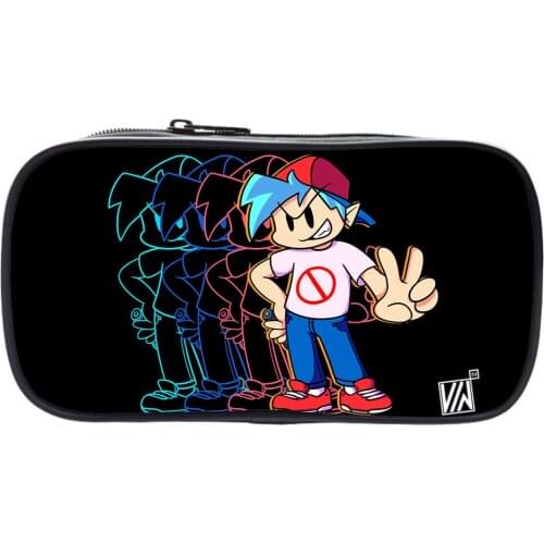 Friday Night Funkin Pencil Case Large Capacity Pen Bag Students School Pencil Cases Kids Gifts Boy Girl Stationery Pen Bags