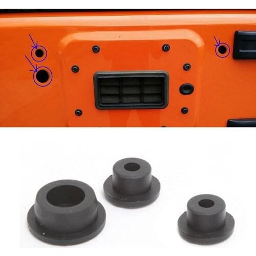 For Jeep Wrangler rear tailgate plug trunk boot rubber plug 2007-18