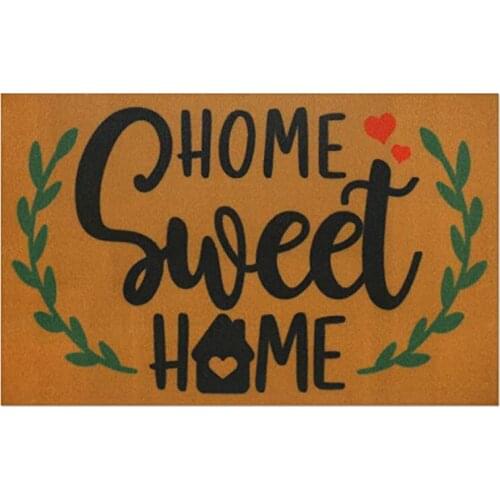 Home Sweet Home Doormat Indoor Outdoor Front Porch Rugs Rustic Carpet Gift Corridor Entrance Patio Greeting Vintage Farmhouse Fl