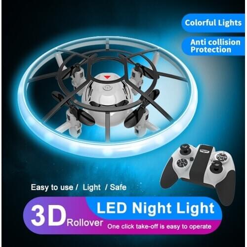 2.4G Mini UFO drone with LED night light S122 Hand Sensing Infrared RC Helicopter Quadcopter Model Induction dron Toys for boy