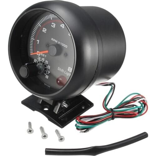 Hot sale Waterproof 12v Car Led Shift Light 0-8000 Rpm New Tachometers Tacho Gauge Meter