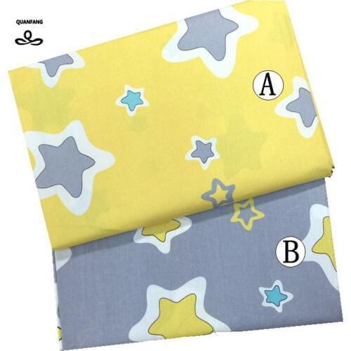 Stars Cotton Fabric Patchwork Sewing Printed Twill Fabrics Fat Quarters Quilt Material Scrapbooking Tissue Pattern Curtain Cloth