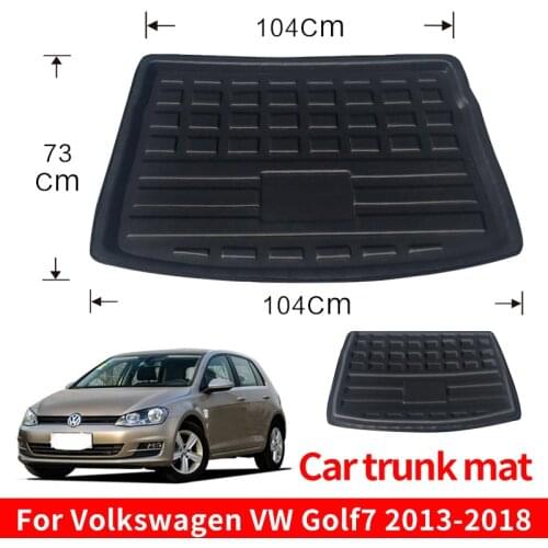 Trunk Mats Car Rear Trunk Storage Mat Cargo Tray Waterproof Floor Sheet Carpet Protective Pad For Volkswagen VW Golf7 2013-2018
