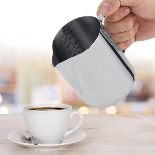 Stainless Steel Milk Frothing Jug Milk Pitcher Espresso Coffee Pitcher Barista Craft Coffee Latte Milk Jugs Frother Cup Pitcher