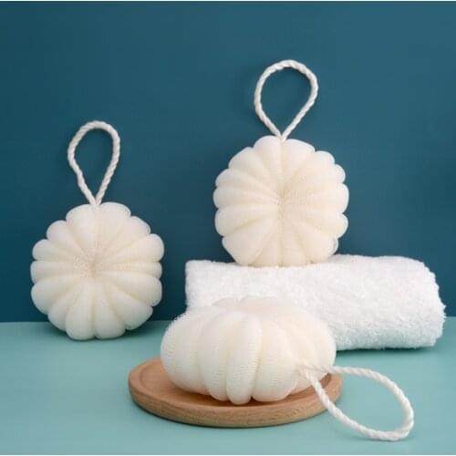 Fashion Bath Ball Body Cleaning Ball White Mesh Body Massager Soft Bath Shower Wash Sponge Bathroom Bathing Accessories