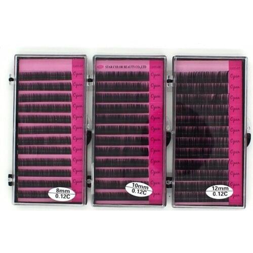 12rows Individual Eyelash Extension Natural Long False Imitation Mink Eyelash Eye Lashes Makeup