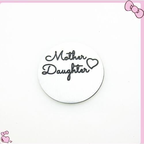 New arrive 22mm large mother daughter window plate floating pendant charms fit 30mm glass floating locket