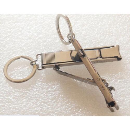 New Arrival Ultra-thin Foldable Hand Toe Nail Clippers Cutter Trimmer Stainless Keychain