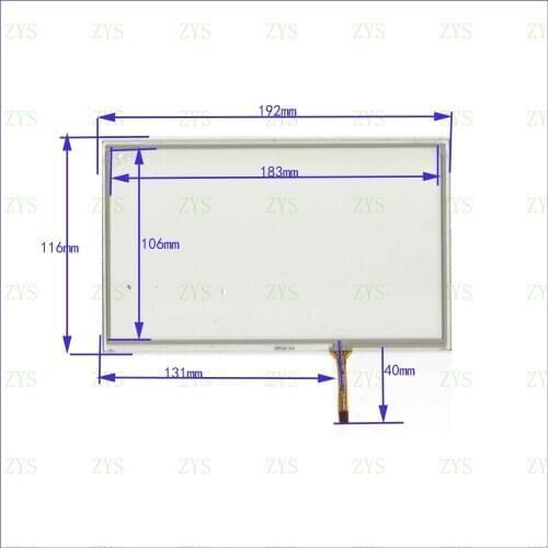 Wholesale XWT345 192*116MM 8inch resistance screen for GPS CAR this is compatible 192*116 XWT345