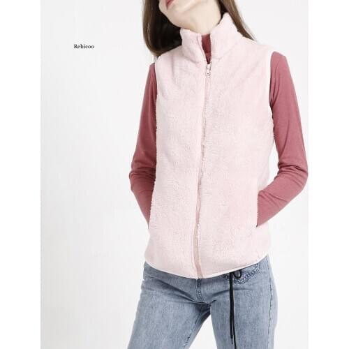 Lamb Plush Vest WomenS Clothes Winter Short Korean Version Of The Fur Loose Waistcoat Vest Women Vest Jacket
