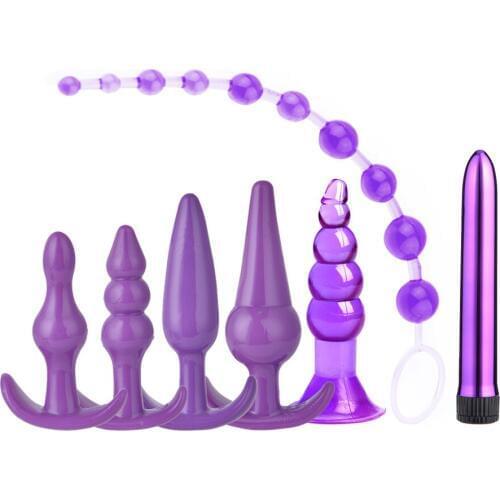 Silicone Anal Plug Vibrator Male Prostate Massager Anal Beads Plugs G Spot Butt Plug Adult Masturbation Anal Sex Toys for Couple