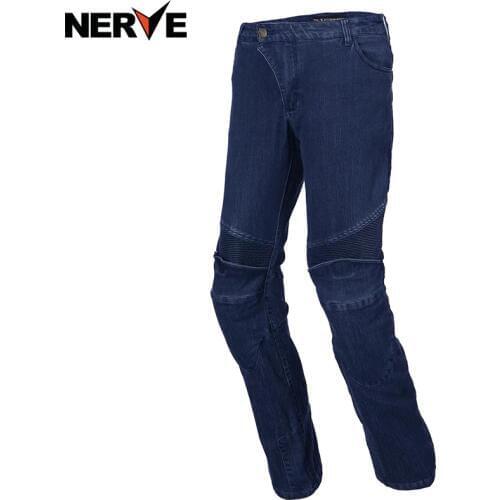 NERVE Mens WOMENS Motorbike Motocross Off-Road Knee Protective Moto Jeans Trousers Windproof Motorcycle Racing Jeans Pants