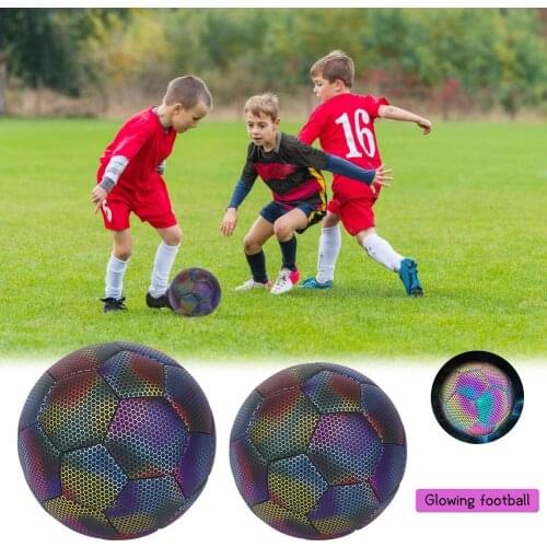 Luminous Football Soccer Light up Football Glow in The Dark Size 4/5 Soccer Ball Light up Football for Kids Football Training