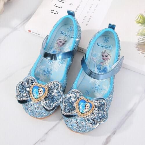 Disney Girls shoes Cartoon Elsa Kids Sneakers Frozen Shoes For Girls Sandals Flat Casual Princess Shoe