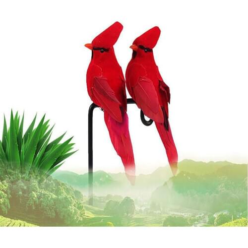 Creative DIY Party Foam Feather Artificial Parrots Imitation Bird Model Home Outside Garden Wedding Decoration Ornament