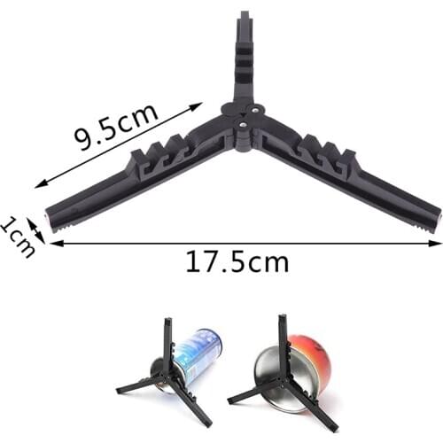 1Pc Outdoor Camping Gas Tank Stove Base Holder Cartridge Canister Tripod Braket Bottle Shelf Tilting Prevention Stand