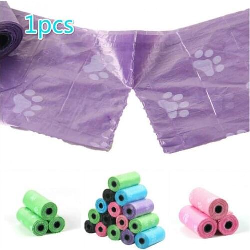 1pcs Pet Dog Poop Bags Cat Dog Waste Bags Clean-up Bags Dog Cat Waste Poop Pick Up Bag Poop Bag Dispenser For Dogs