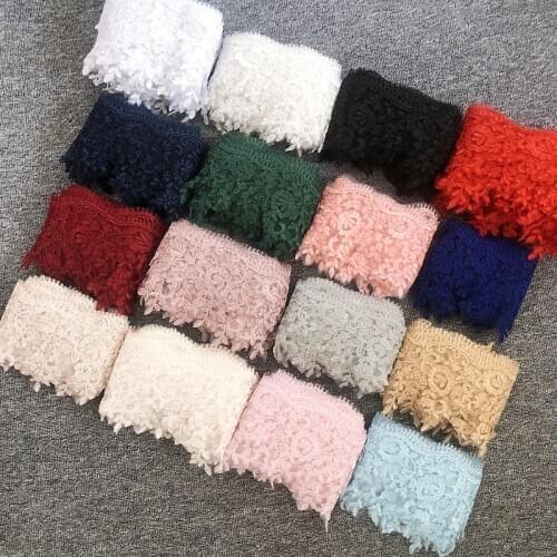 16 Colors To Choose From Eyelash Lace Lace Accessories Evening Dress Headdress Skirt Decoration Handmade DIY RS1615