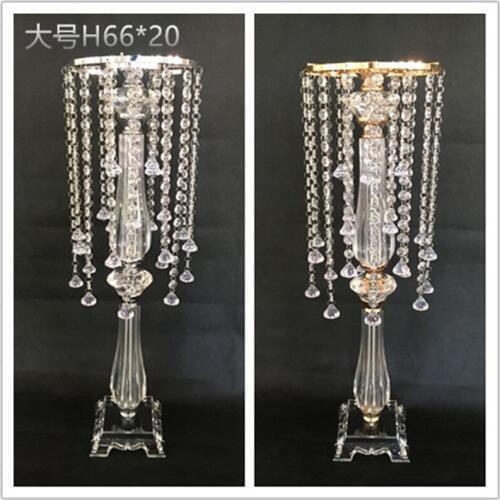 70cm Tall crystal wedding centerpieces table flower stand, Wedding decoration 10pcs/lot
