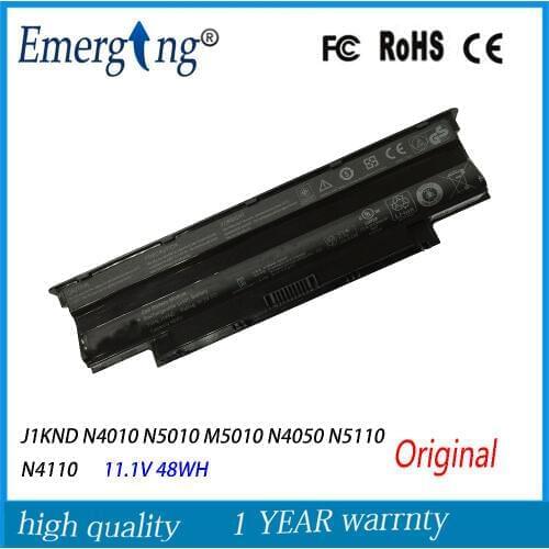 6cells 11.1V 48wh New Original Laptop Battery for Dell Inspiron 13R N3010 14R J1KND N4010 N5010 M5010 N4050 N5110 N4110