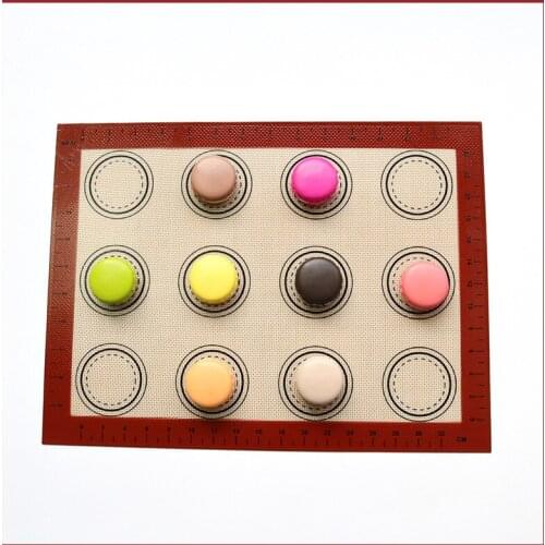 Non-Stick Square Oven Mat 30 * 40CM Macaron Almond Cake Cookies Pastry Silicone Pad Baking Decoration Tools Kitchen Accessories