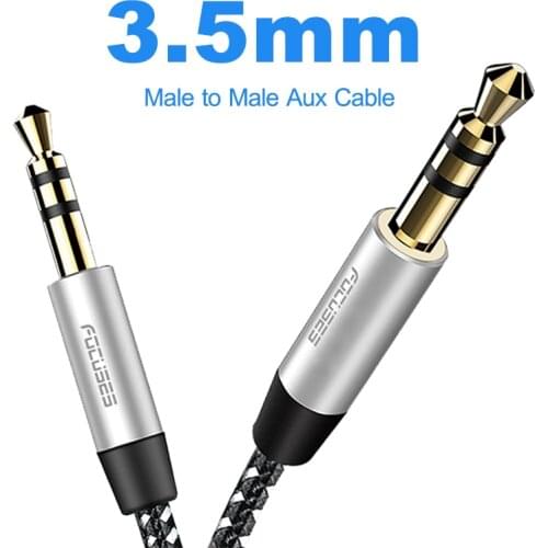 3.5mm Jack AUX Cable Male To Male Audio Cable Adapter for Samsung S10 Car Headphone Computer Laptop Wire Aux Cord Speaker
