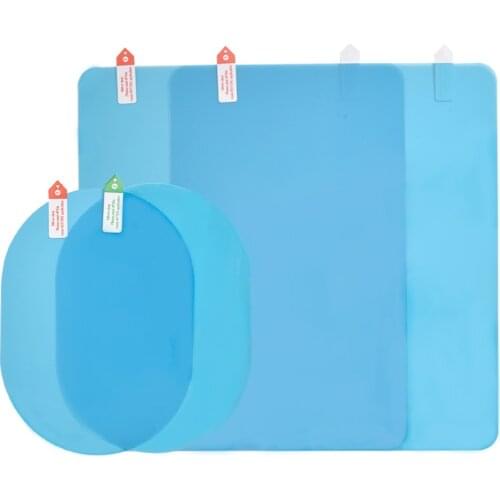 2PCS/Lot Auto Rainproof Film Car Rearview Mirror Windows Full Screen Glass Anti Fog Reflective Universal Waterproof Nano Film