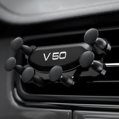 Car Interior Air Vent Clip Mount No Magnetic Mobile Phone Holder for Volvo V50 Accessories