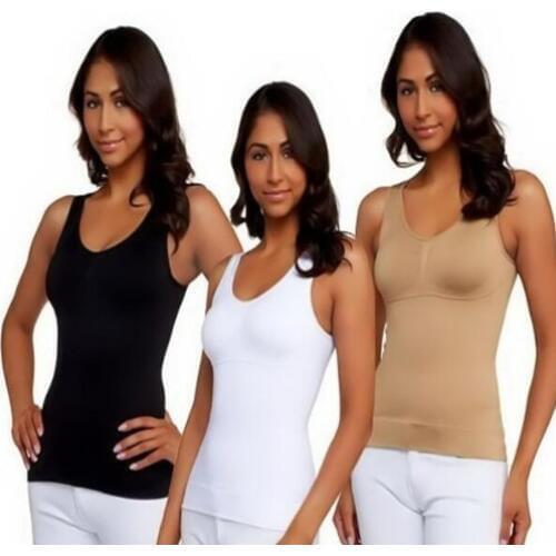 Cami Shaper Tank Top seamless Slimming Camisole Spandex Plus Size Bra Women Body Shaper Removable pads Underwear Slimming