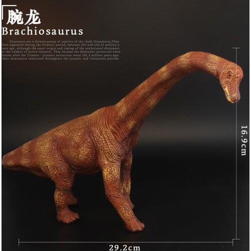 Prehistoric Jurassic Dinosaurs World Brachiosaurus Big Size Animals Model Action Figures PVC High Quality Toy For Kids Gift
