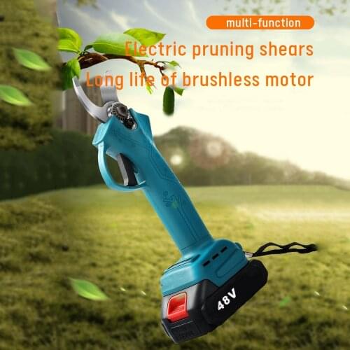 18V Cordless Electric Pruner Pruning Shear Efficient Fruit Tree Bonsai Pruning Branches Cutter Landscaping for Makita Battery