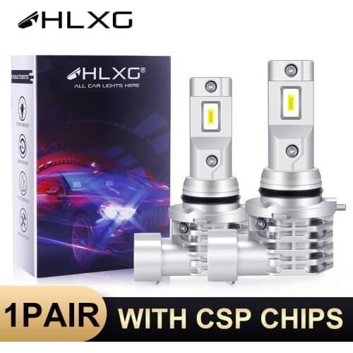 HLXG 2X CSP LED H7 HB4 9006 H4 9005 HB3 H8 H9 H11 Fog Lamp Bulb auto Light Anti-EMC No Radio Interference Car Headlight lampada