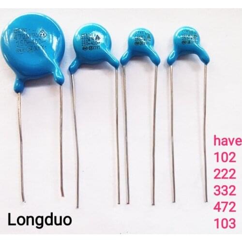 Ceramic Capacitor 250VAC or 400VAC 102M 222M 332M 472M 103M Y1Y2 Capacitor